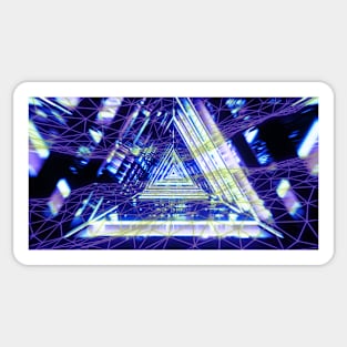Futuristic triangles Sticker